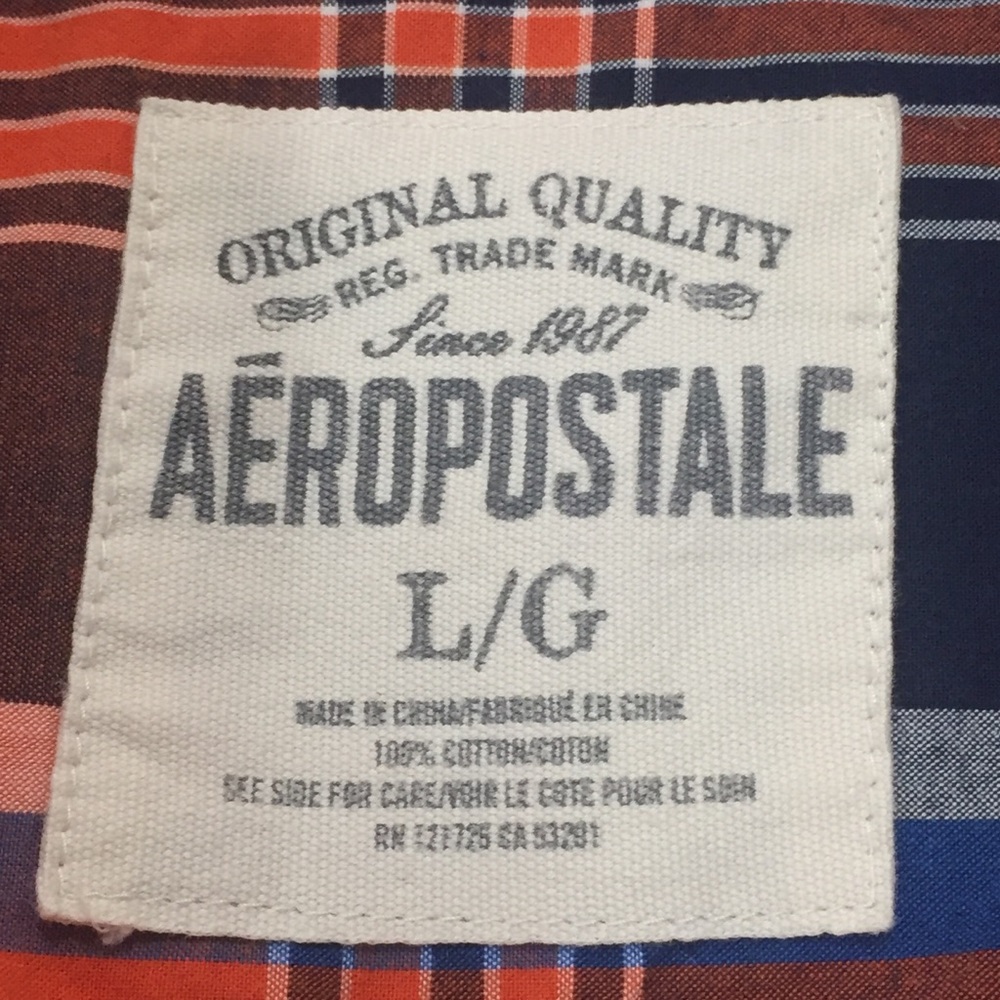 3/$25 AEROPOSTALE Men’s Button Down Shirt~Large - Picture 8 of 8